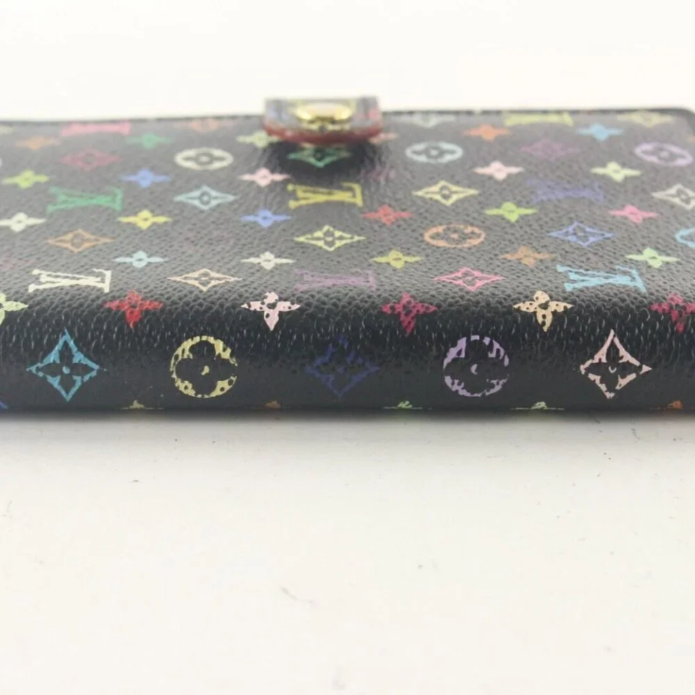 LOUIS VUITTON Black Monogram Multicolor Agenda PM Small Ring 1LV727K